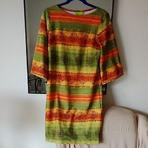 & Co Patterned Dress Small NWOT